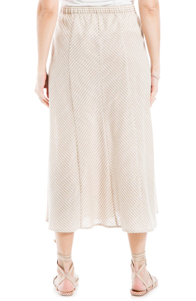 MAX STUDIO Yarn Dyed Button Front Maxi Skirt, Alternate, color,
