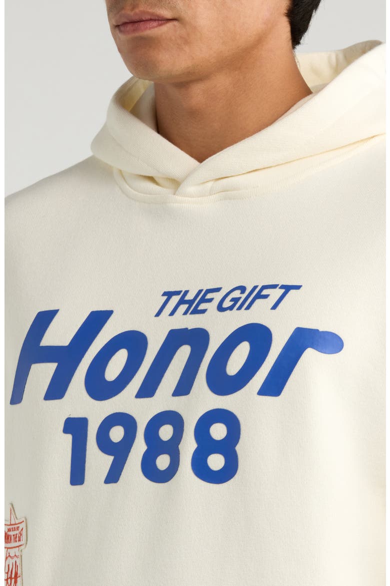 Patchwork Party Hoodie, Alternate, color, BONE