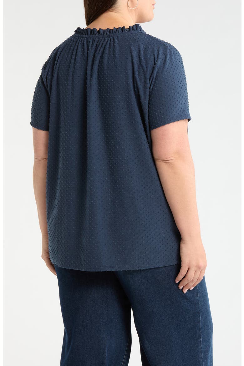 Swiss Dot Top, Alternate, color, NAVY