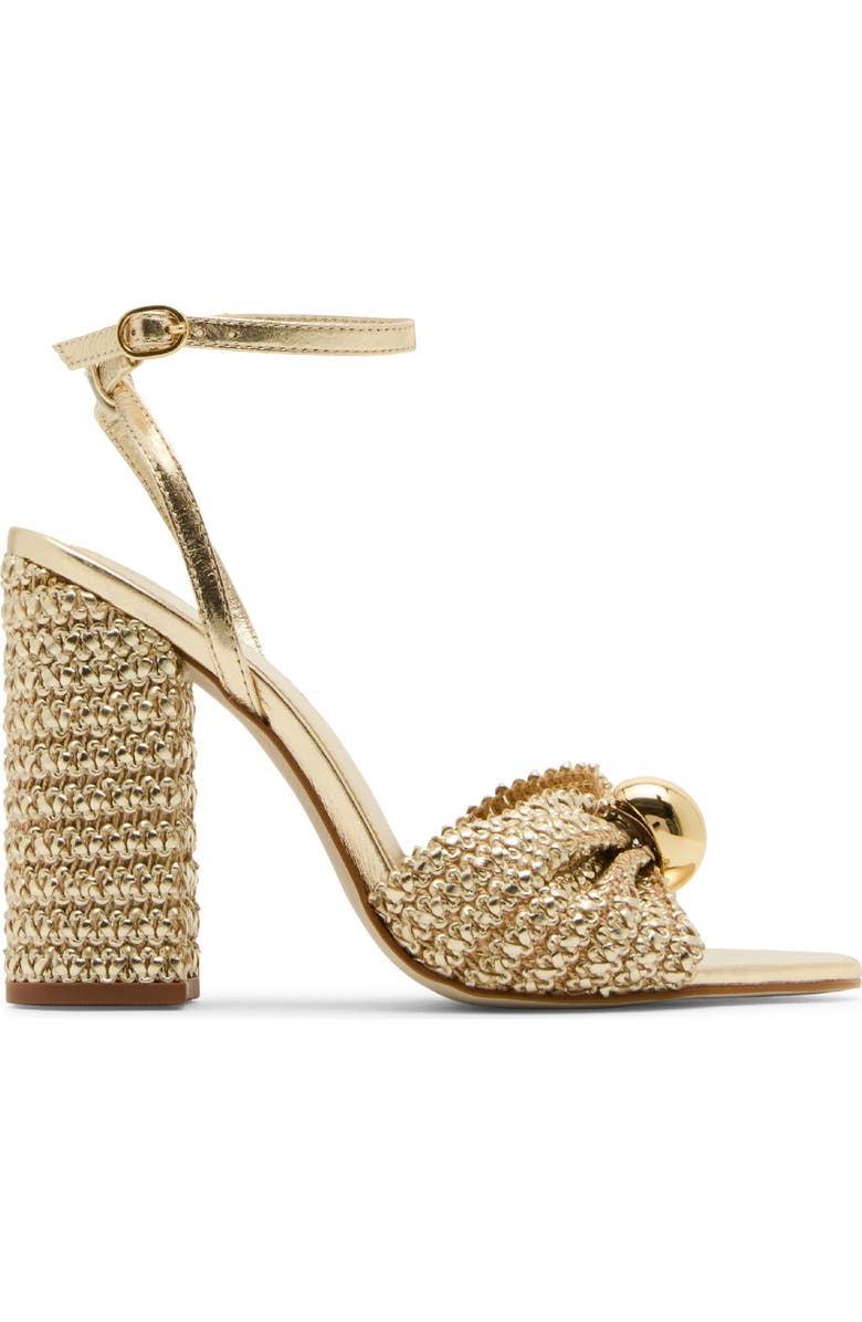 Steve Madden Cheyla Ankle Strap Sandal, Alternate, color, Gold