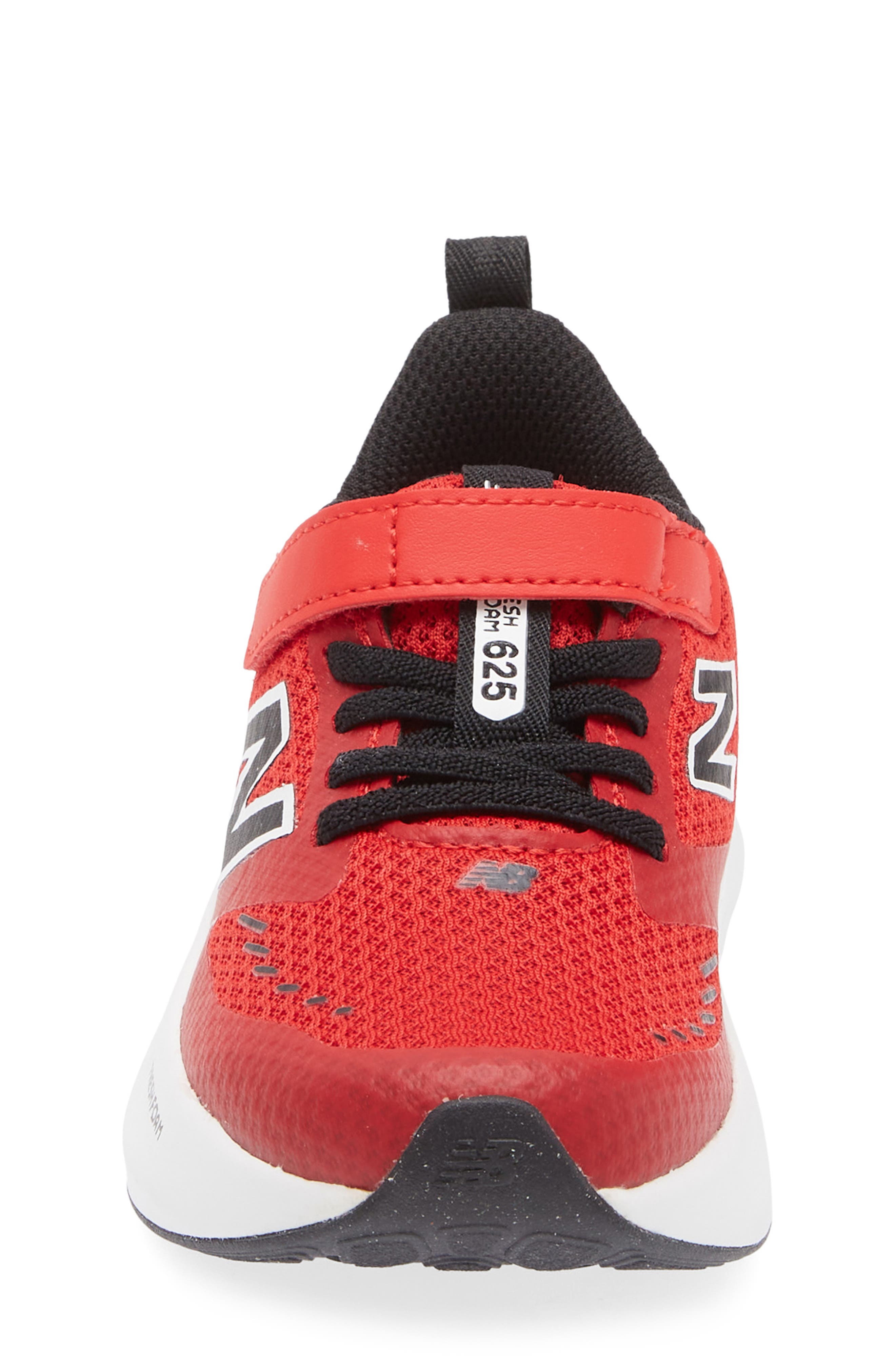 Kids' 625 Fresh Foam Sneaker, Alternate, color, TRUE RED/ BLACK