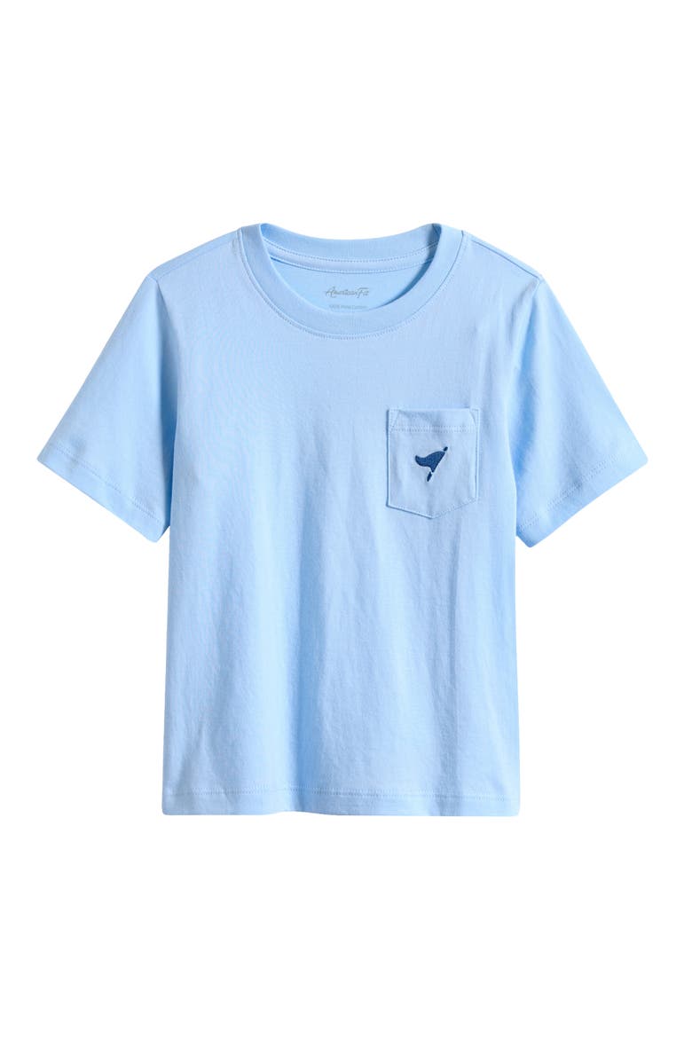 Kids' Airplane Graphic T-Shirt, Main, color, PASTEL BLUE