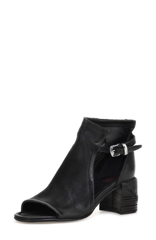 As98 A.s.98 Maxwell Open Toe Bootie In Black