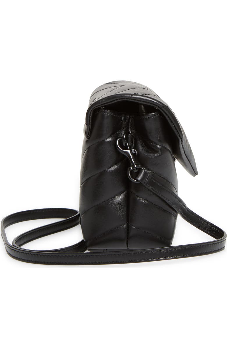 Saint Laurent Toy Loulou Leather Crossbody Bag, Alternate, color,