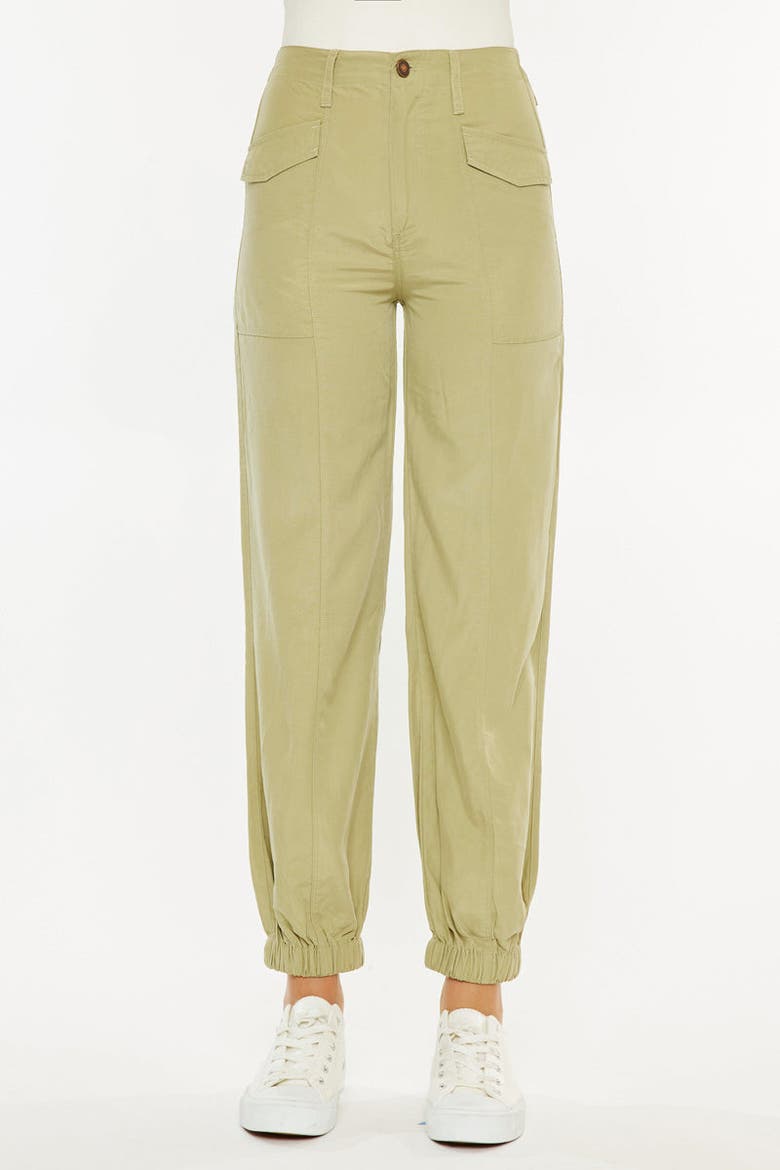 Karla Ultra High Rise Cargo Pants, Main, color, Sage