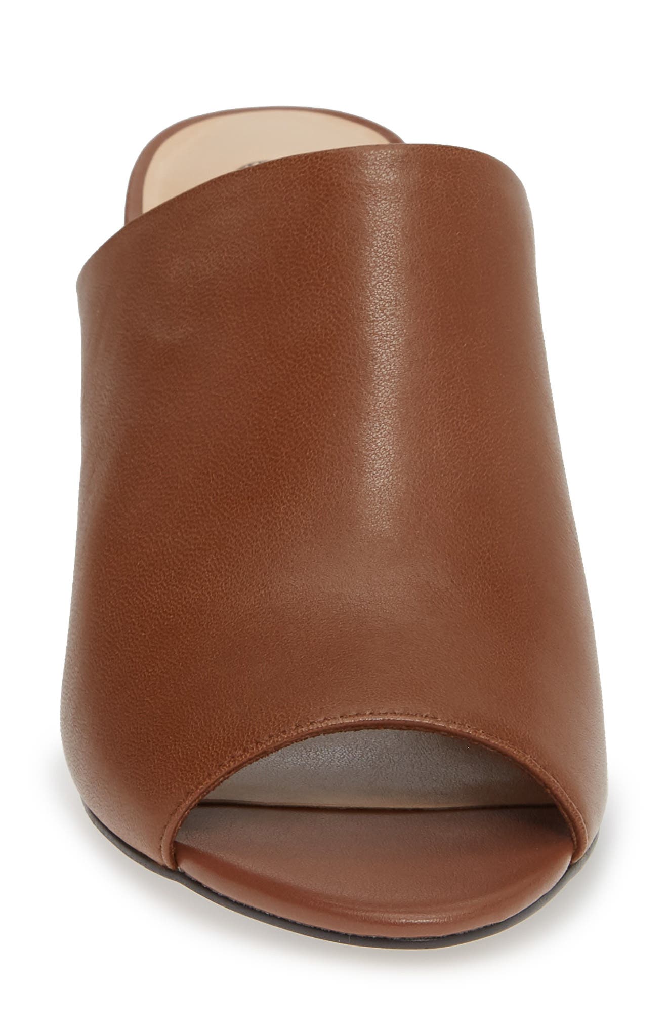 Kathy Open Toe Mule, Alternate, color, TAN LEATHER