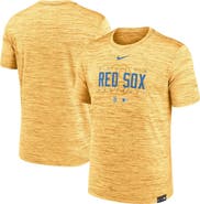Nike Men's Nike Gold Boston Red Sox City Connect Velocity Practice Performance T-Shirt
