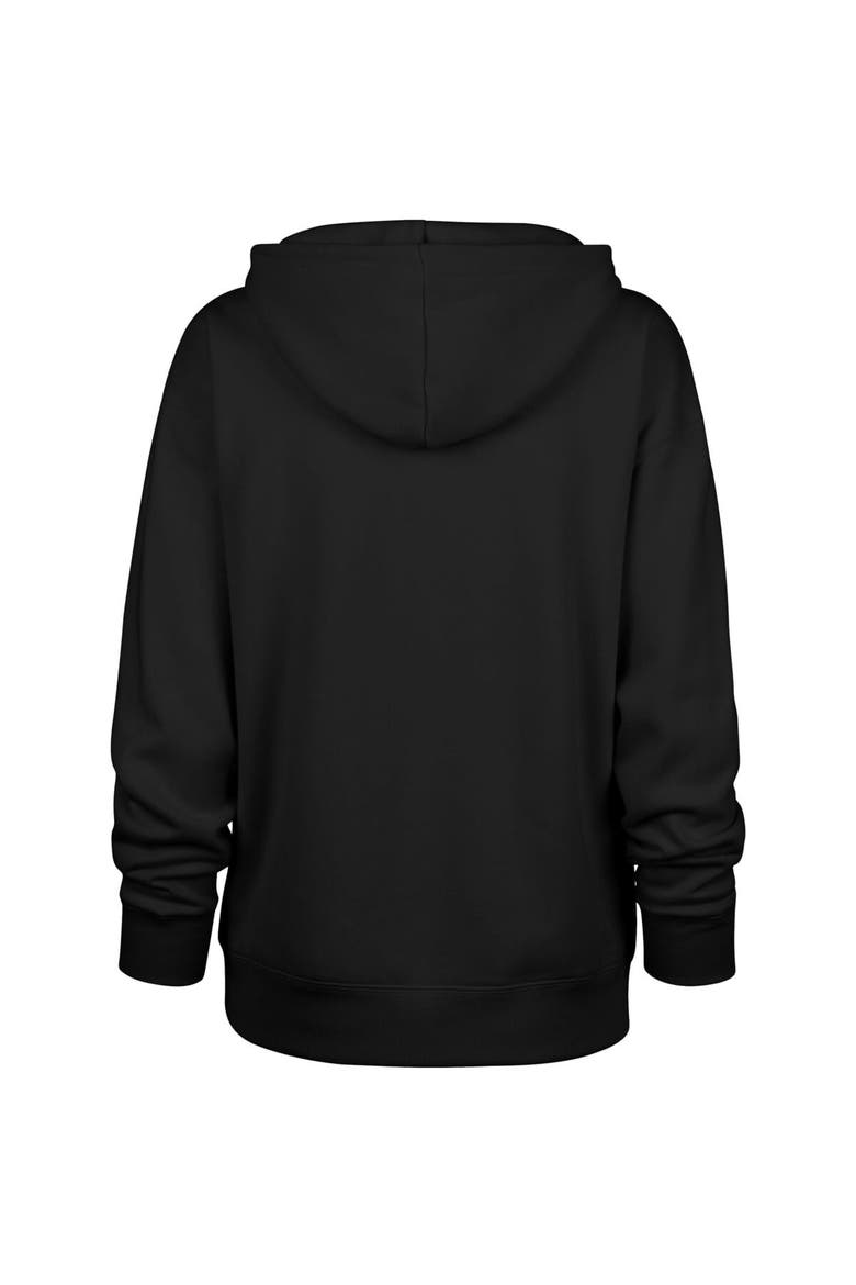 Women's '47 Black Pittsburgh Steelers Plus Size Whirlwind Naomi Hoodie, Alternate, color, Black