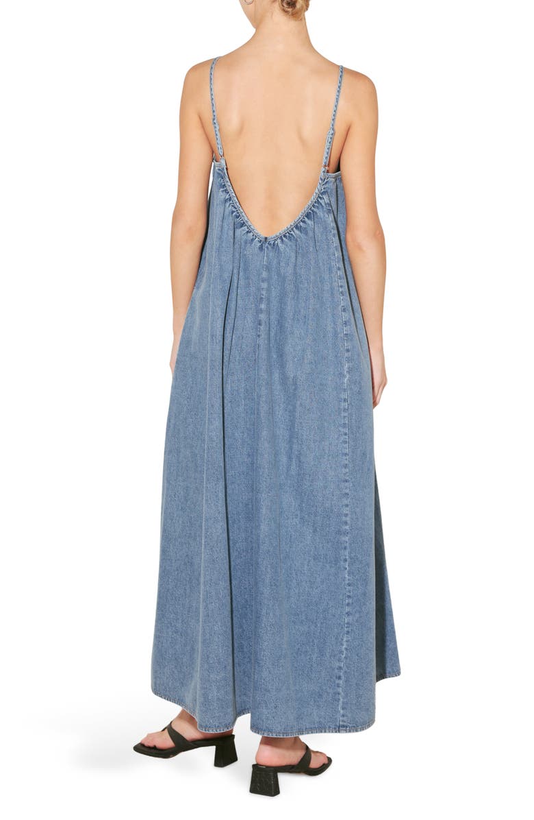 FREEMARKET <p>Denim Maxi Dress</p>, Alternate, color, Medium Indigo