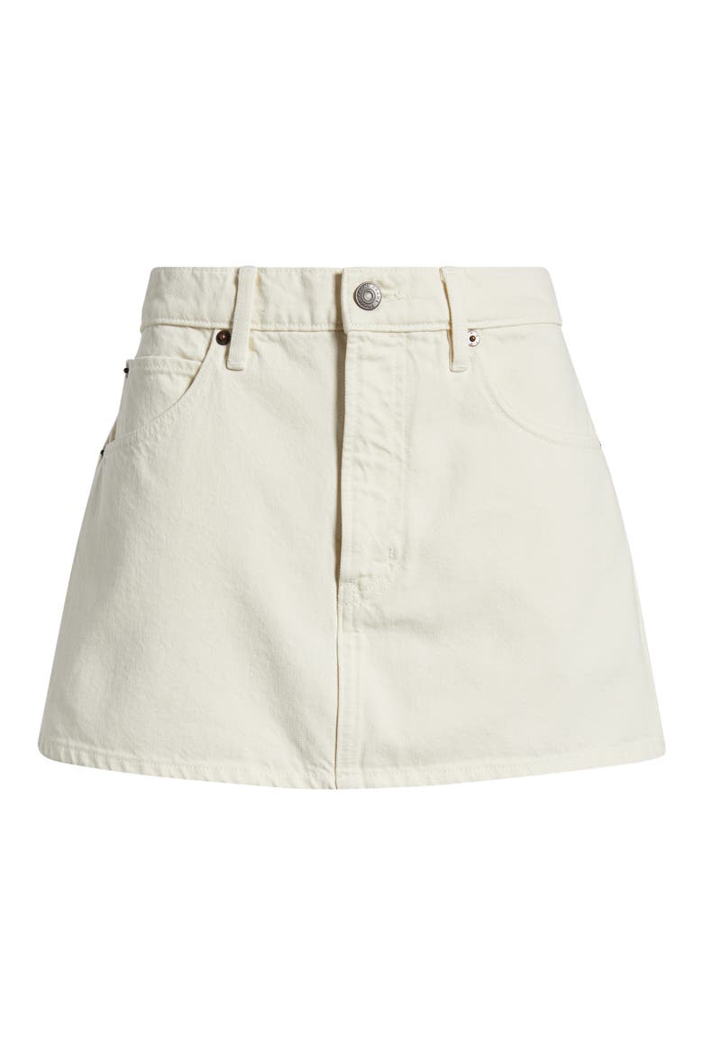 The Denim Miniskirt, Alternate, color, SHELL