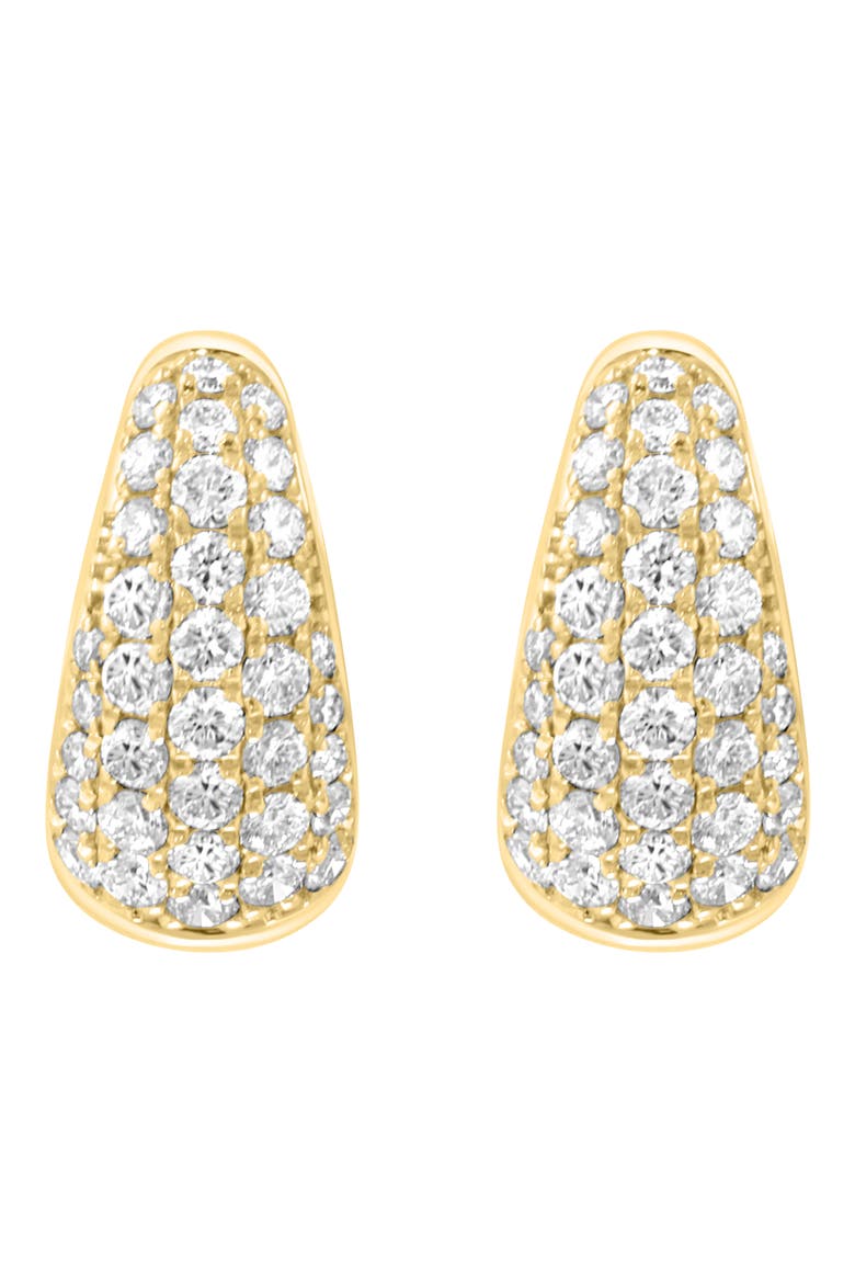 Lab Grown Diamond Huggie Hoop Earrings, Alternate, color, GOLD