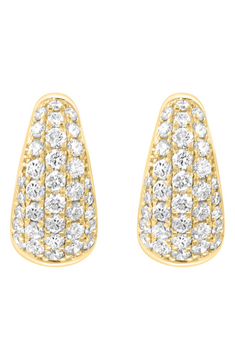 EFFY Lab Grown Diamond Huggie Hoop Earrings, Alternate, color, Gold