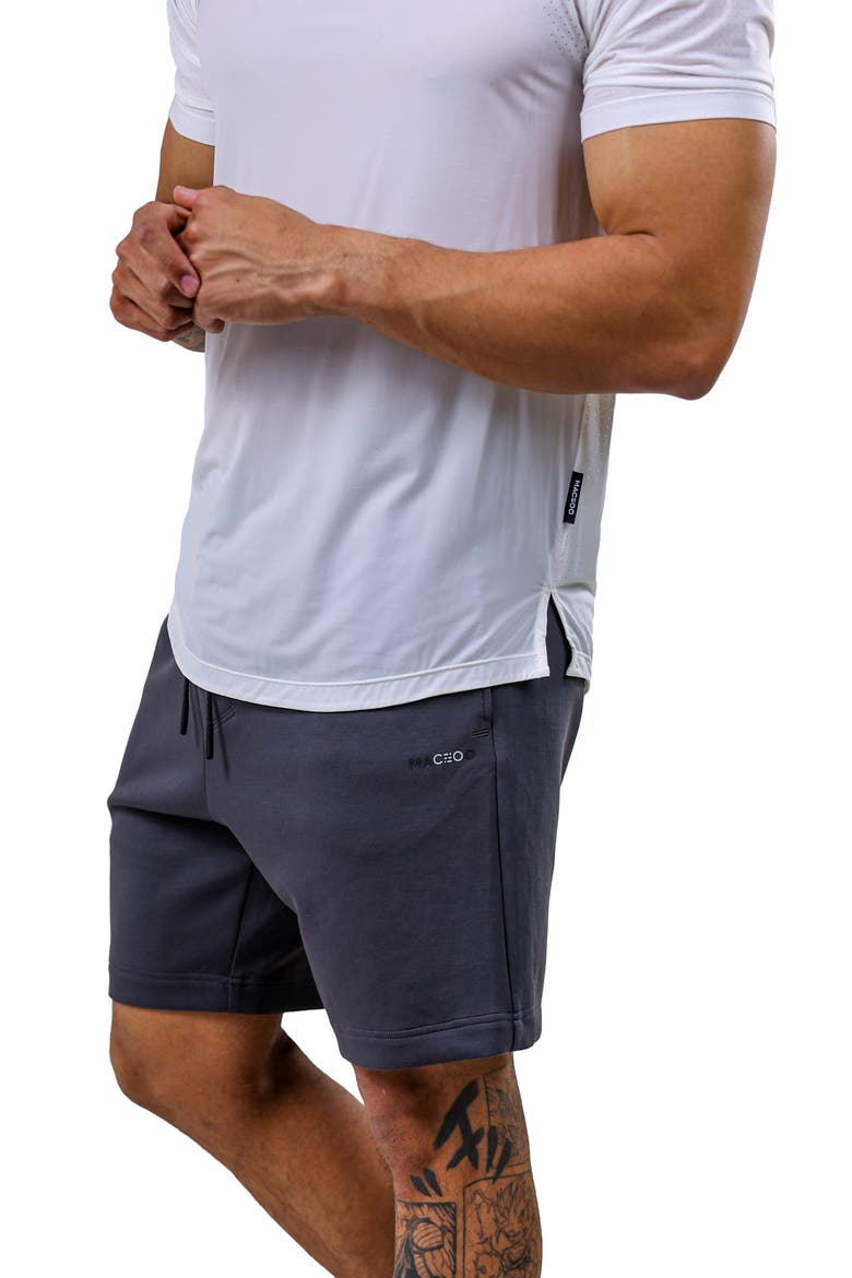 Marthyr Elastic Waist Shorts, Alternate, color, GREY