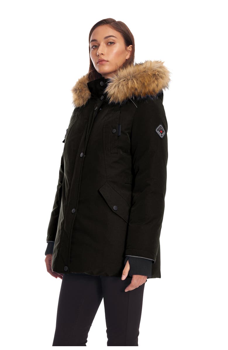 Alpine North GLACIER - Vegan Down Classic Winter Parka Jacket, Alternate, color, Black