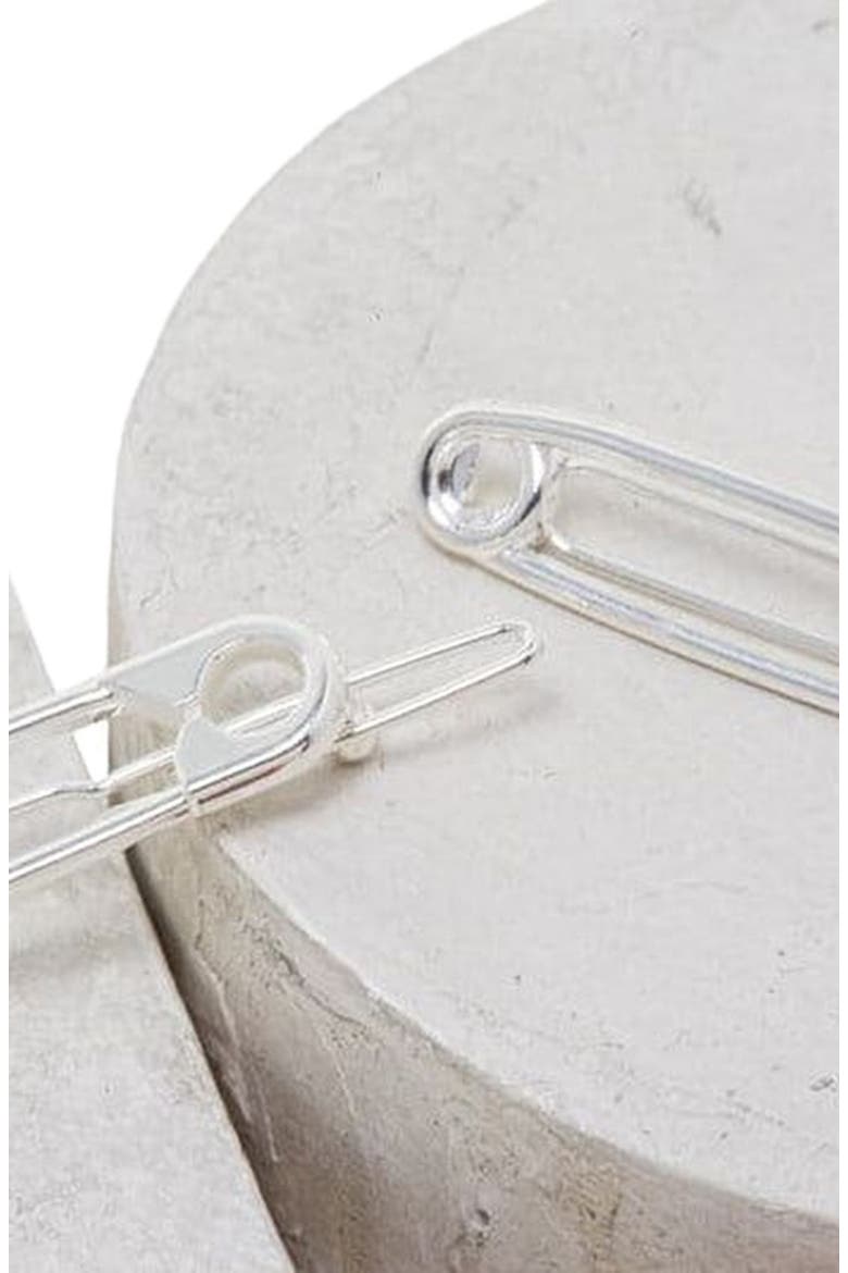 Safety Pin Hair Clip, Alternate, color, Silver