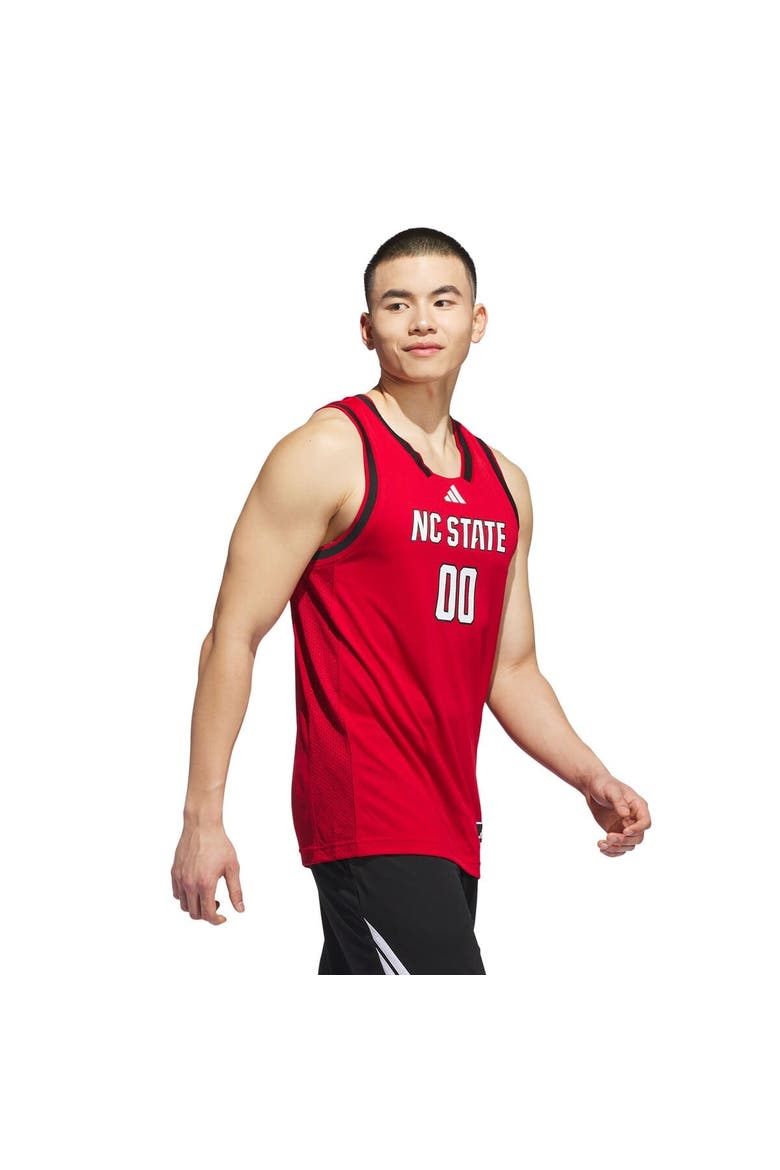 Men's adidas #00 Red NC State Wolfpack Replica Swingman Jersey, Alternate, color, Red