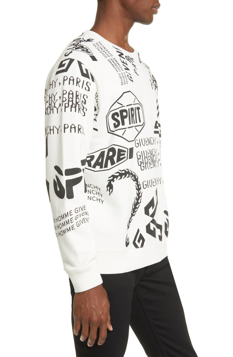 Givenchy Logo Graphic Sweatshirt, Alternate, color,