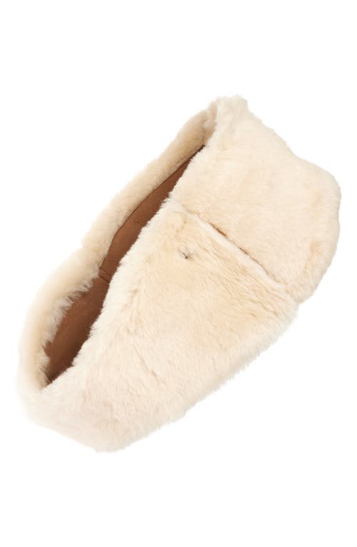 Ugg ® Genuine Shearling Reversible Headband In Brown
