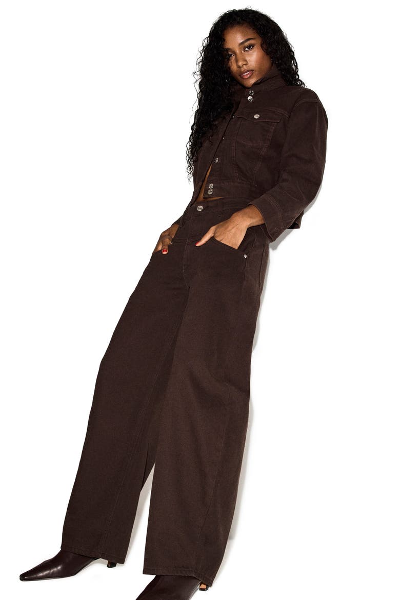 The Tribeca High Waist Balloon Leg Jeans, Alternate, color, ESPRESSO