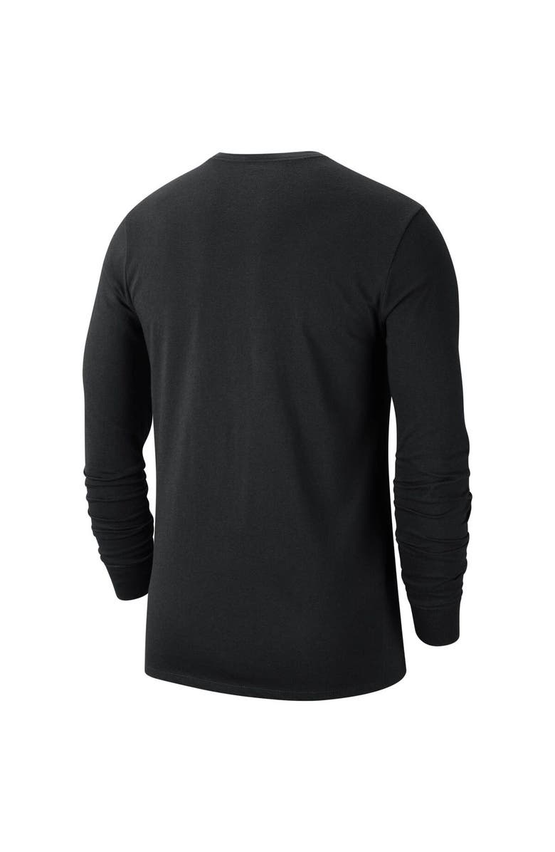 Nike Men's Nike Black Philadelphia 76ers Courtside Chrome Long Sleeve T-Shirt, Alternate, color, Black