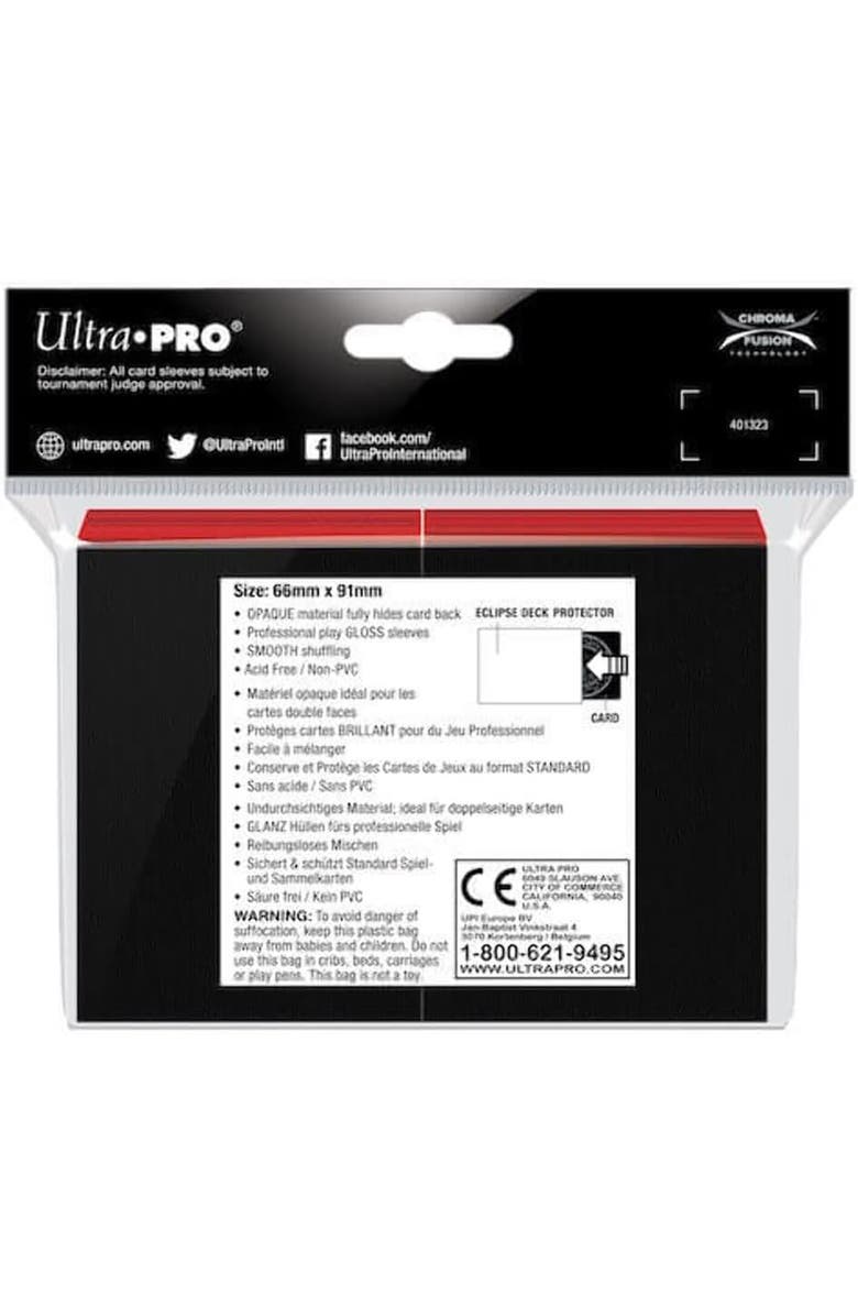 Ultra PRO Eclipse Standard Deck Protector Sleeves Pro Gloss 100 Count, Alternate, color, Multicolored