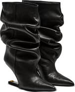 Balmain "No Wedge" smooth leather ankle boots