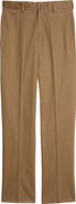 Berle Charleston Khakis Flat Front Stretch Sateen Pants
