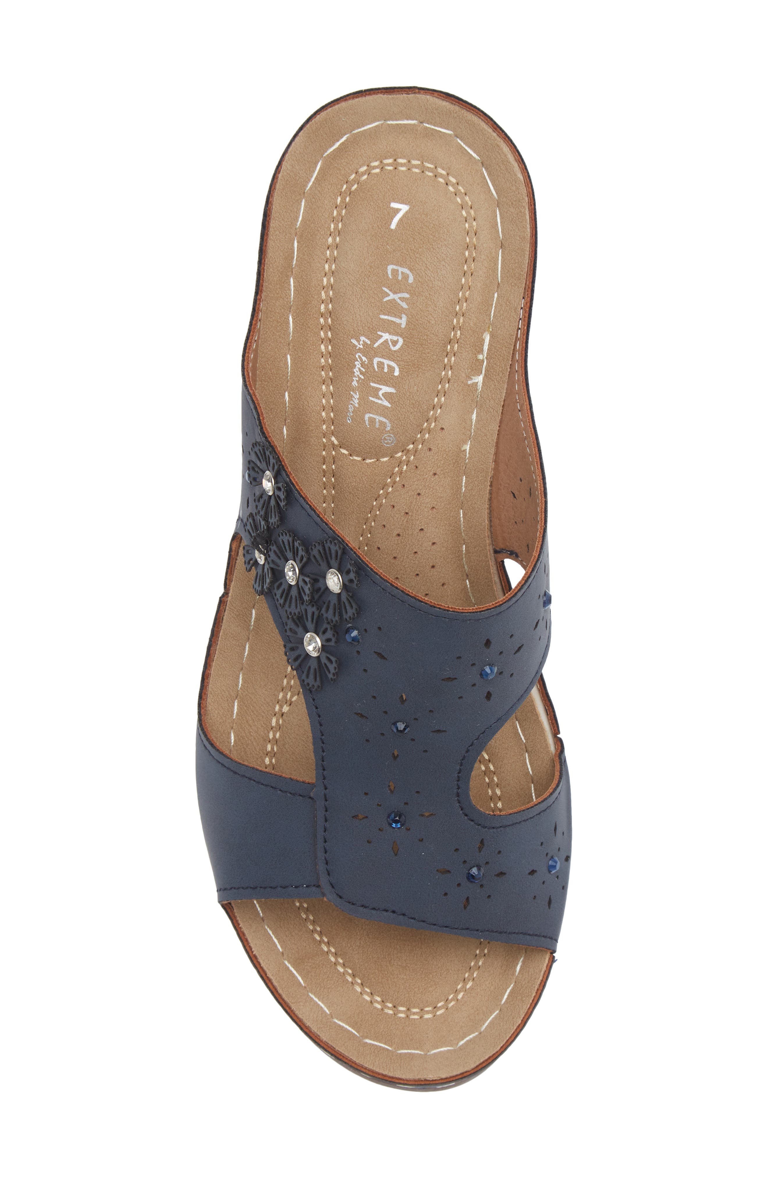 Willa Sandal, Alternate, color, NAVY
