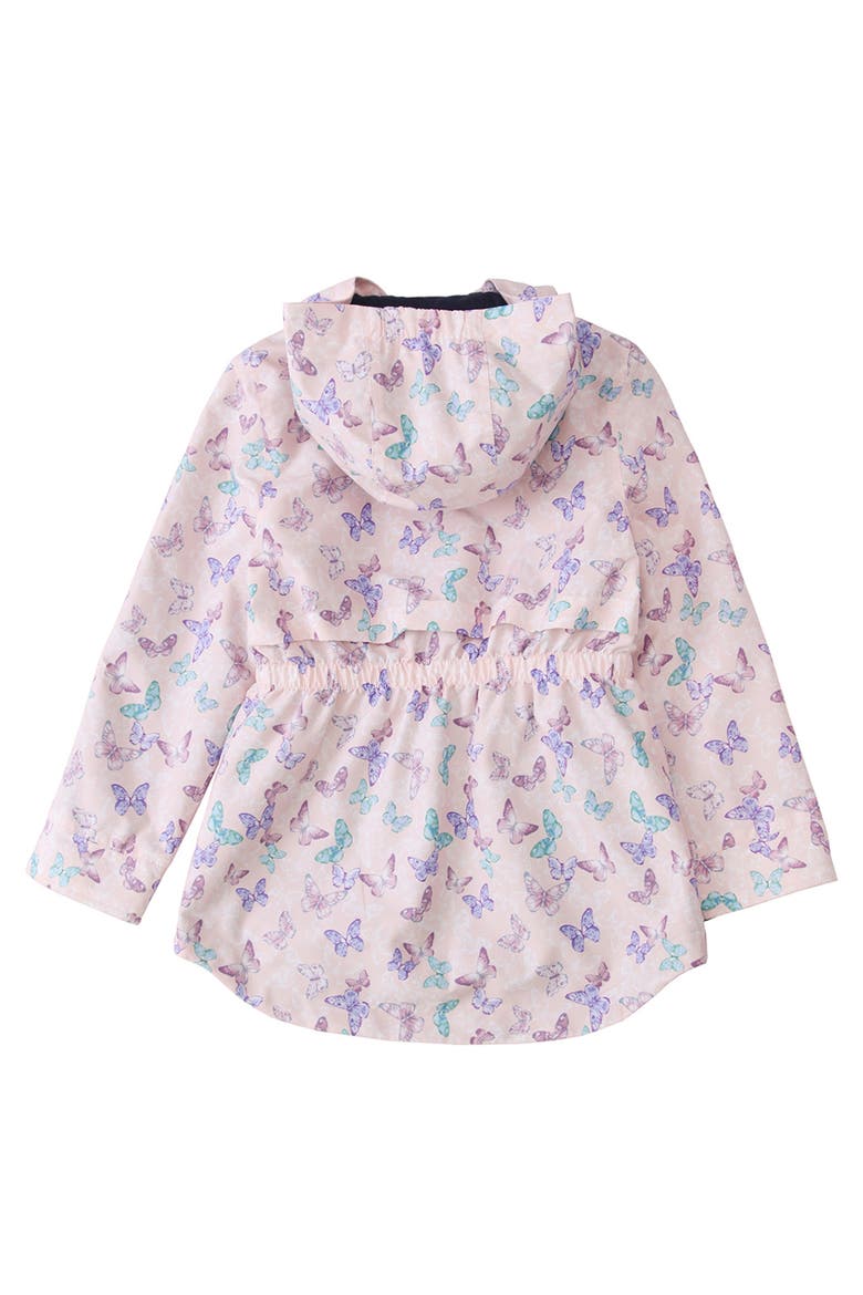 Kids' Lightweight Rain Jacket Trench Coat, Alternate, color, Butterfly Pink