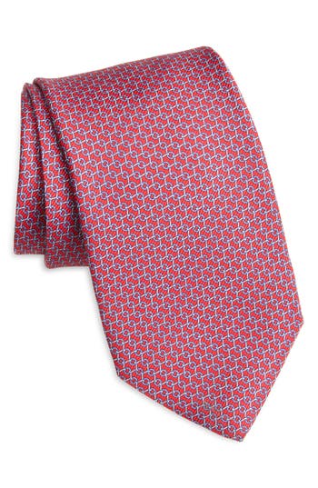 David Donahue Silk Tie In Red