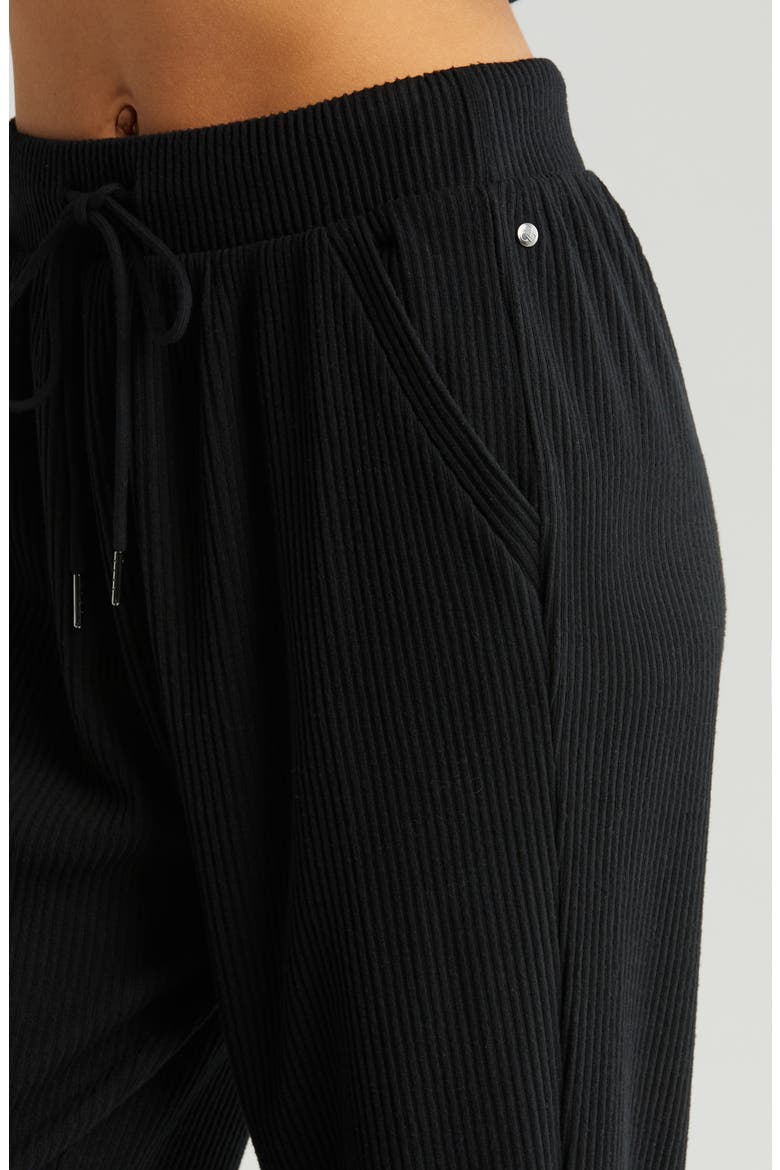 Cozy Rib Joggers, Alternate, color, BLACK