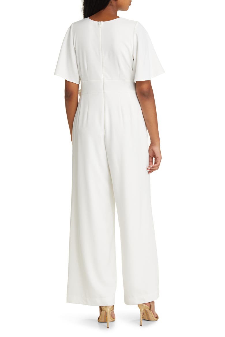 Karina Crepe Jumpsuit, Alternate, color, IVORY