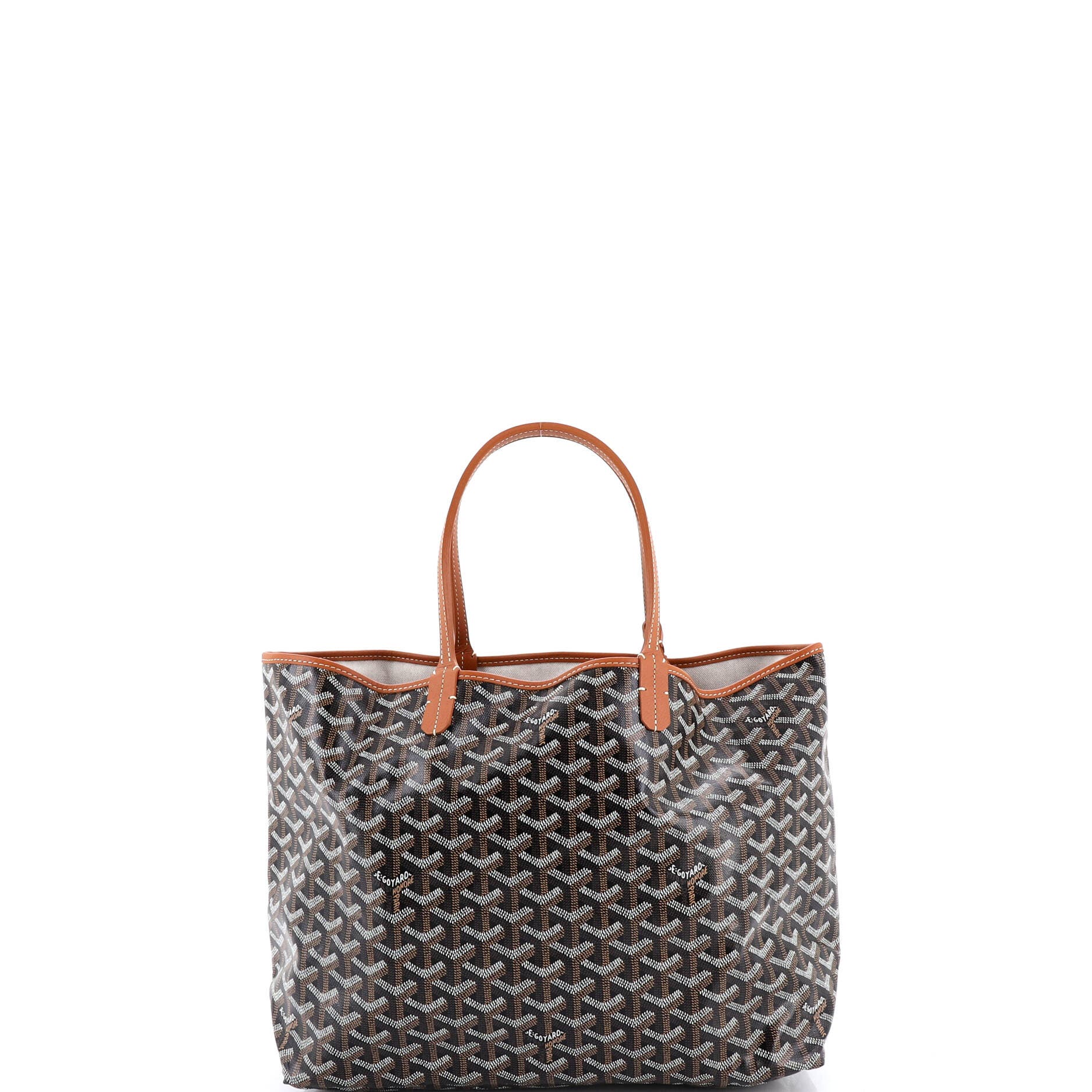 Pre-Owned Goyard Saint Louis Tote Coated Canvas PM, Alternate, color, Black