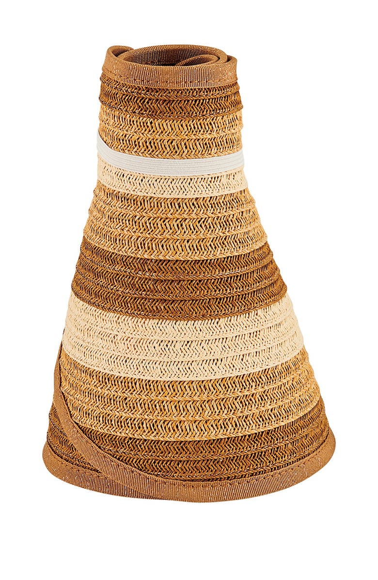 San Diego Hat Stripe Roll Up Visor Hat, Main, color,