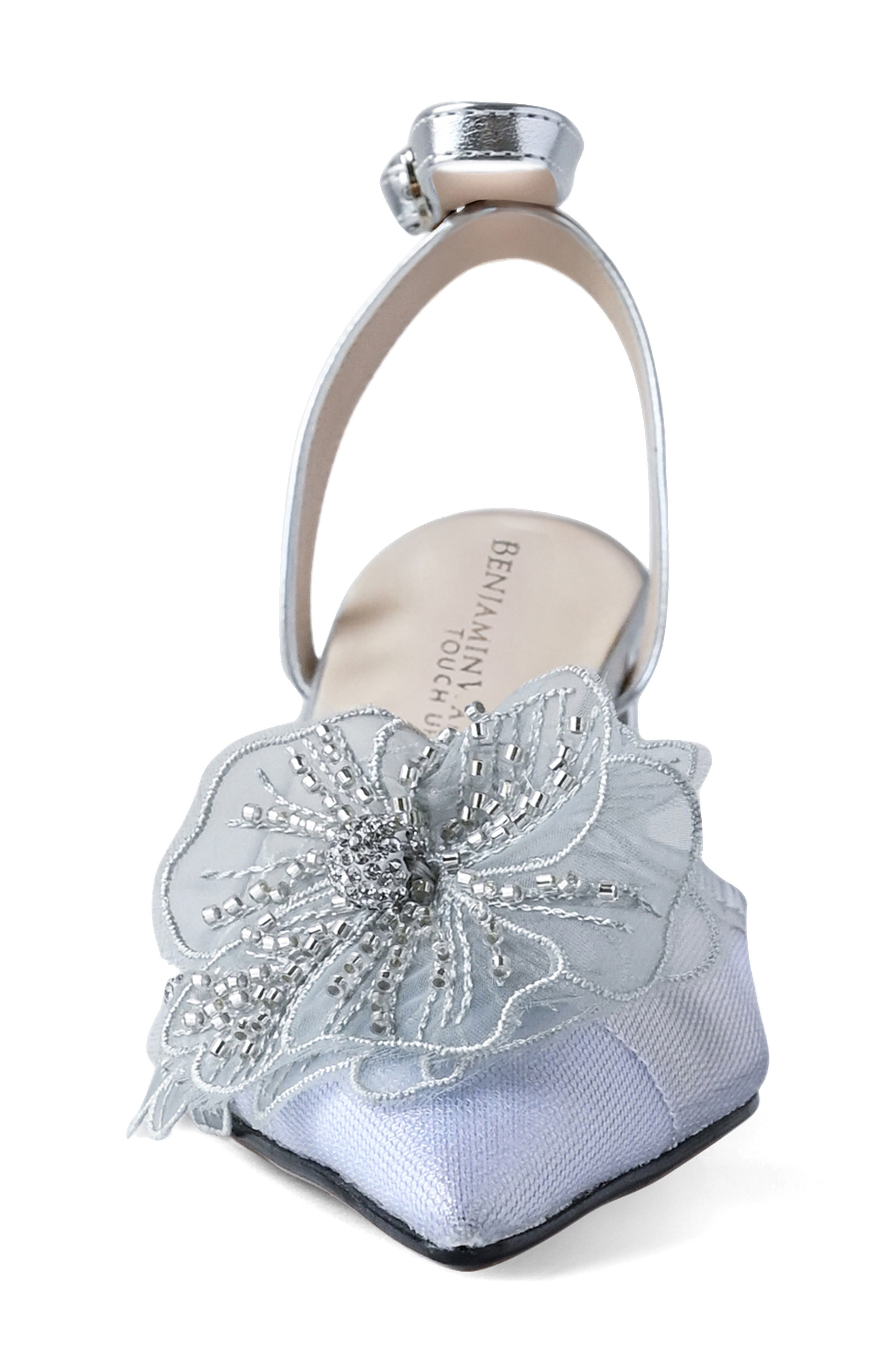 Opal Pointed Toe Pump, Alternate, color, SILVER