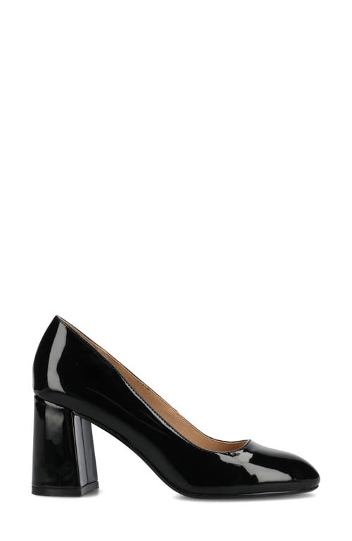 Journee Collection Seraphina Pump In Patent/black