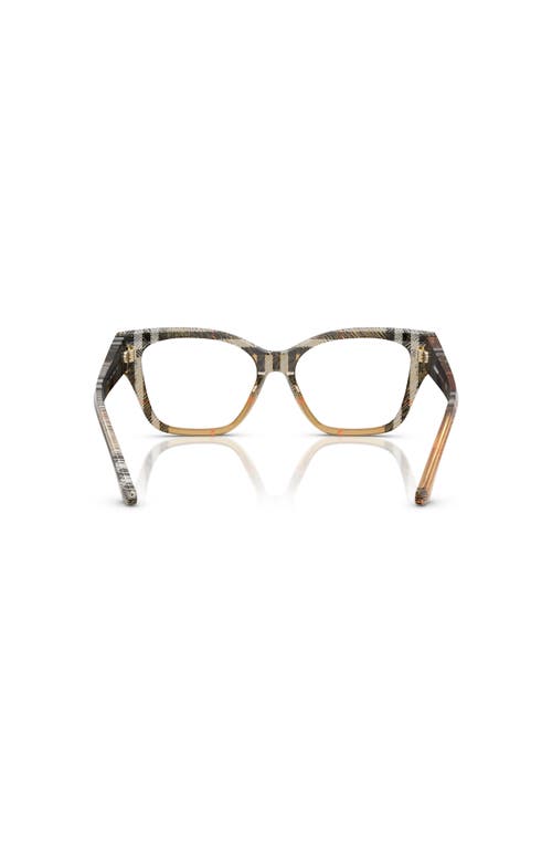 Burberry 52mm Cat Eye Optical Glasses In Multi