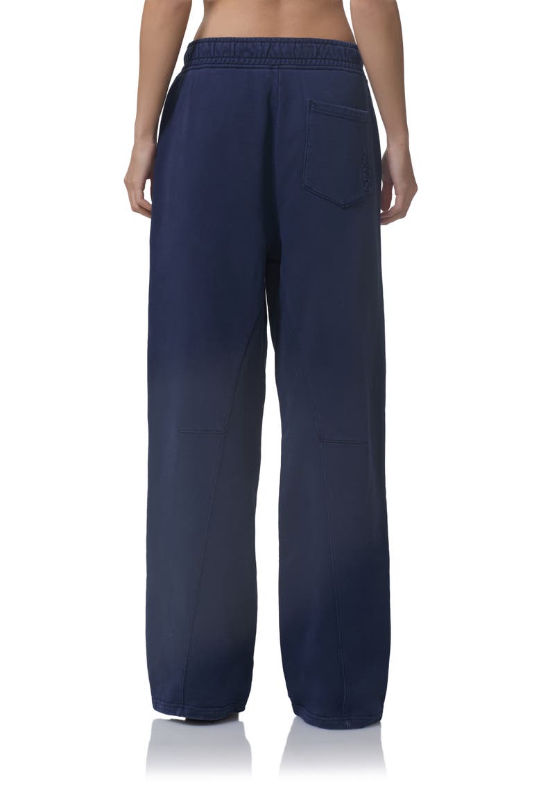 Finely Cotton Straight Leg Sweatpants, Alternate, color, BLACK IRIS