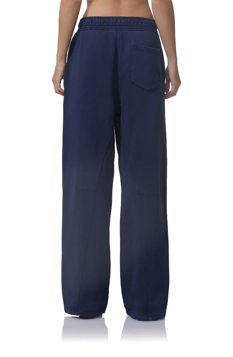 AFRM Finely Cotton Straight Leg Sweatpants, Alternate, color, Black Iris