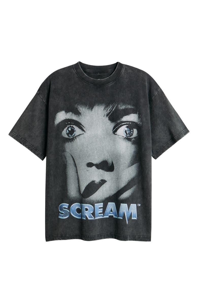 ID Supply Co Scream<sup>™</sup> Stare Cotton Graphic T-Shirt, Alternate, color, Washed Black