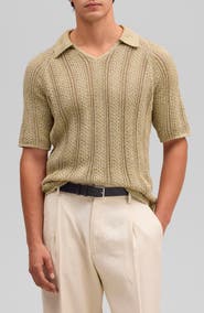 NN07 Cale Johnny Collar Sweater Polo