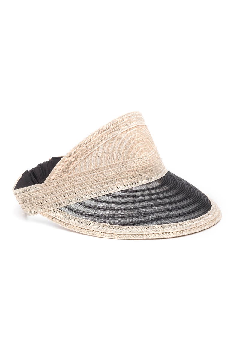 Vicky Hemp Blend Vented Straw Visor, Main, color, NATURAL