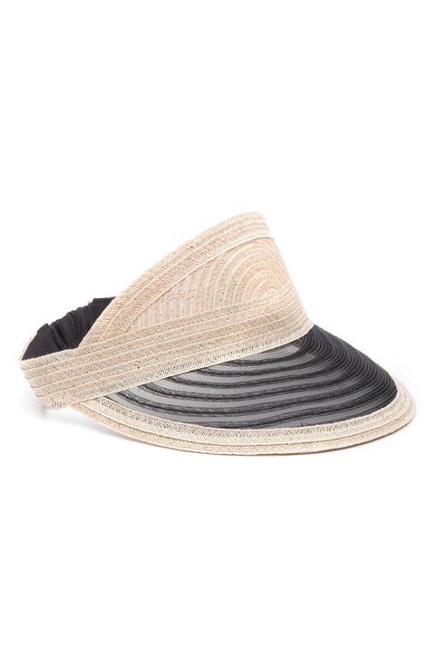 Vicky Hemp Blend Vented Straw Visor