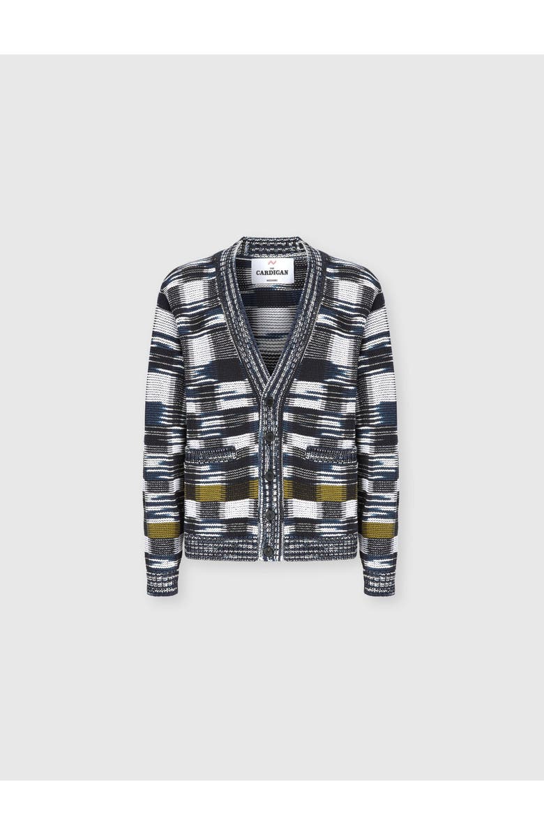 Missoni Cotton-blend Cardigan With Check Pattern, Main, color, Multicoloured
