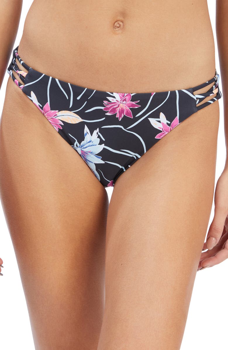 Roxy Active Full Coverage Bikini Bottoms, Main, color, 