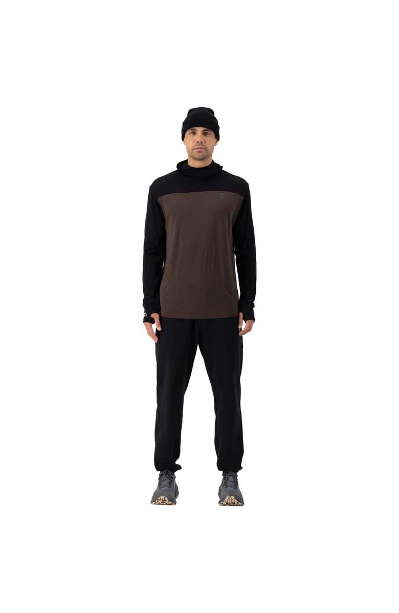 Mons Royale Yotei Powder Hoodie - Men's, Alternate, color, Cedar/Black