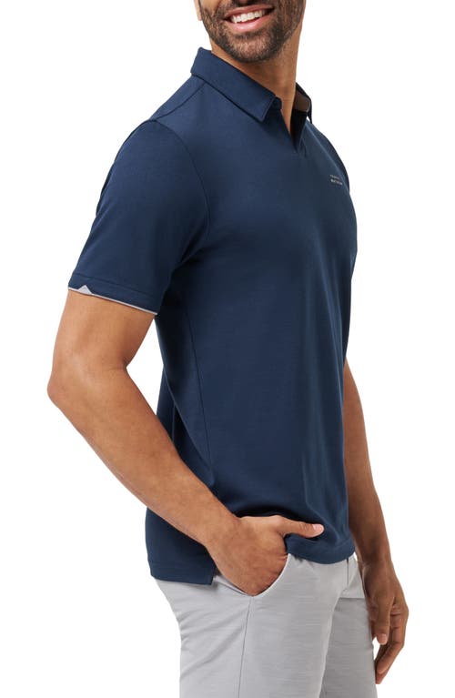 Travismathew Half Set Polo In Blue