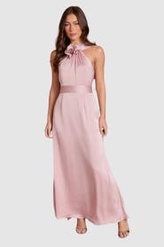 Coast Corsage Satin Maxi Dress