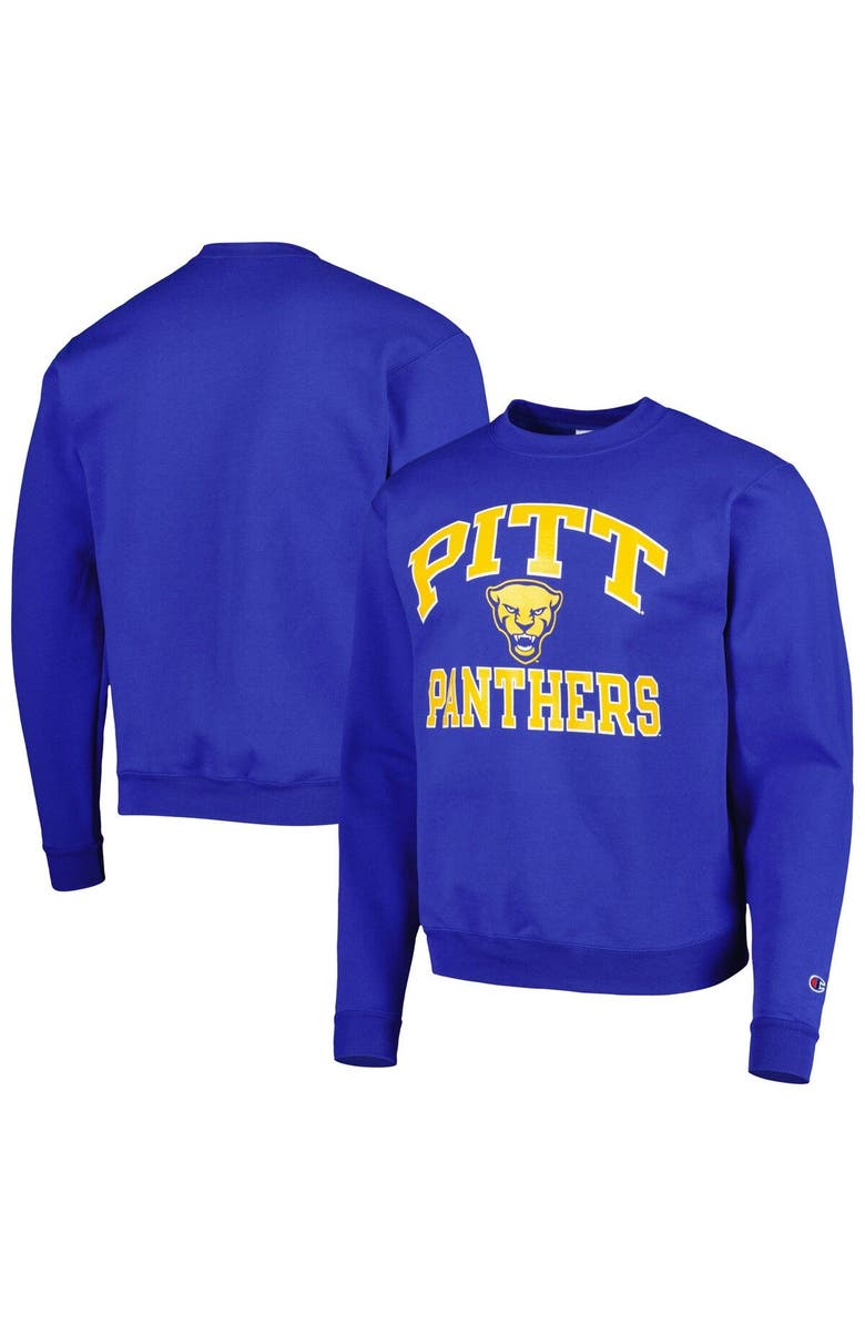 Champion Men's Champion Royal Pitt Panthers High Motor Pullover Sweatshirt, Main, color, Royal