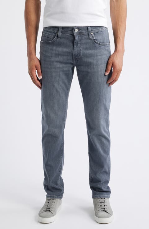 Slim Straight Leg Jeans (Med Grey Denim)